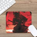 Red Sunset Samurai Print Mouse Pad