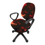 Red Sunset Samurai Print Office Chair Cover