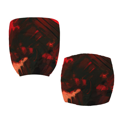 Red Sunset Samurai Print Office Chair Cover