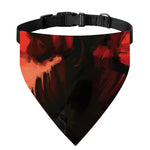 Red Sunset Samurai Print Over The Collar Dog Bandana