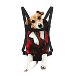 Red Sunset Samurai Print Pet Carrier Backpack