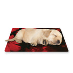 Red Sunset Samurai Print Pet Cooling Mat Cover