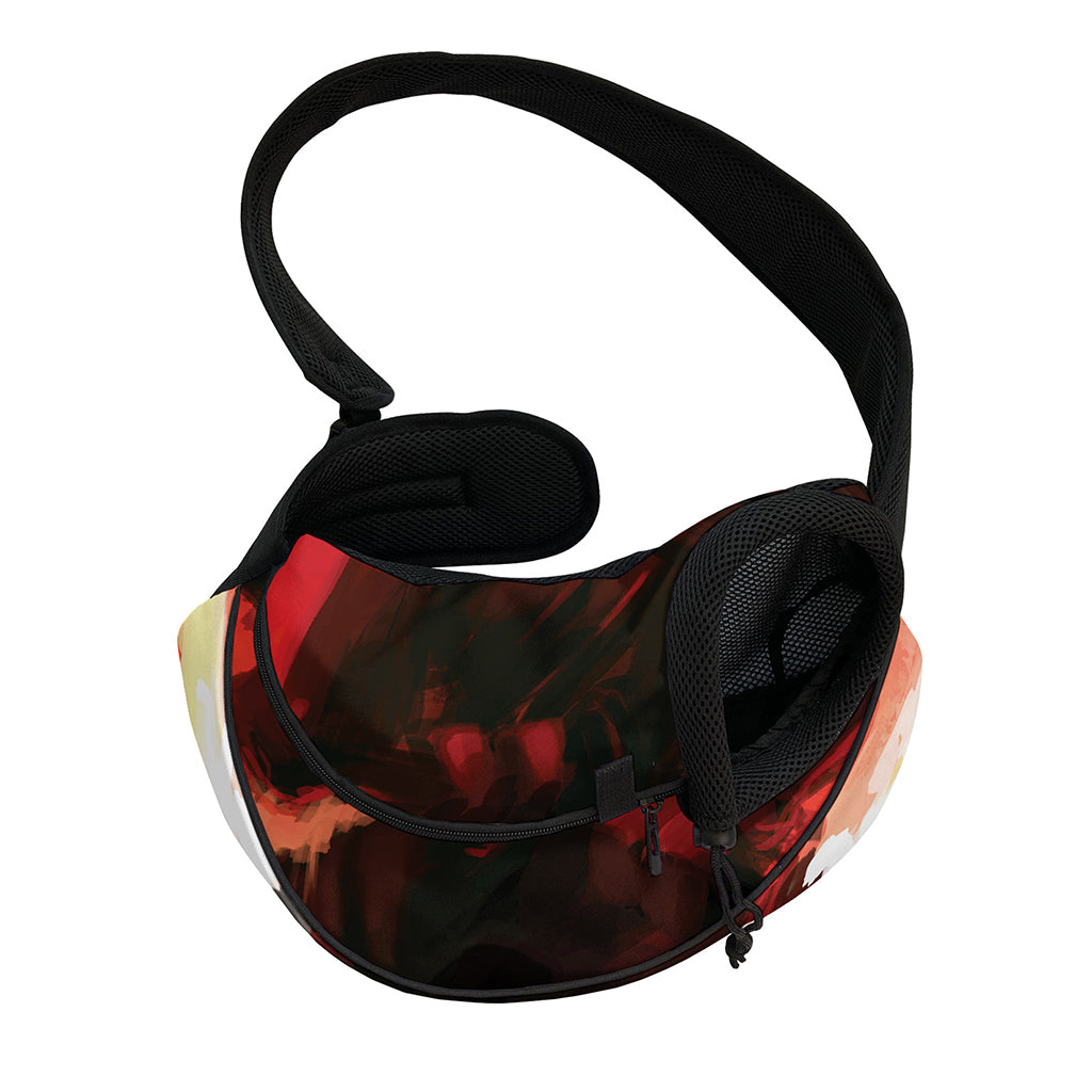Red Sunset Samurai Print Pet Sling Carrier