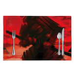 Red Sunset Samurai Print Placemat