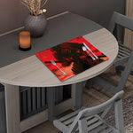 Red Sunset Samurai Print Placemat