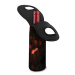 Red Sunset Samurai Print Single Neoprene Wine Tote