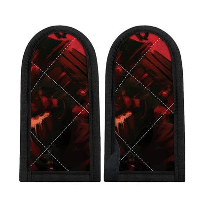 Red Sunset Samurai Print Skillet Handle Cover