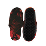 Red Sunset Samurai Print Slippers