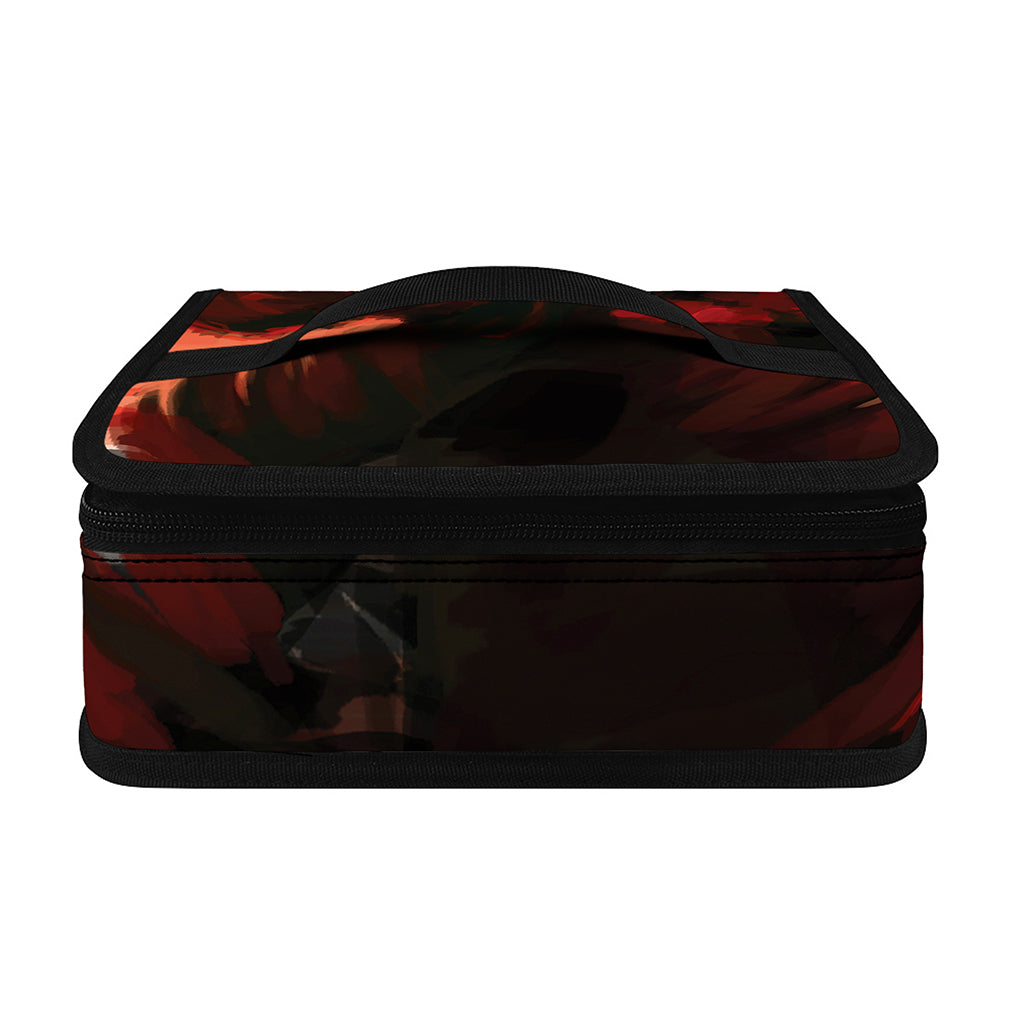 Red Sunset Samurai Print Small Lunch Bag