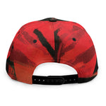 Red Sunset Samurai Print Snapback Cap