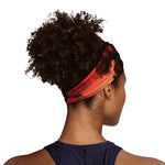 Red Sunset Samurai Print Sports Headband