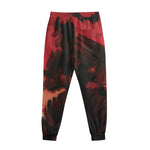 Red Sunset Samurai Print Sweatpants