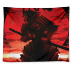 Red Sunset Samurai Print Tapestry