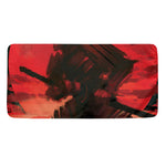 Red Sunset Samurai Print Towel