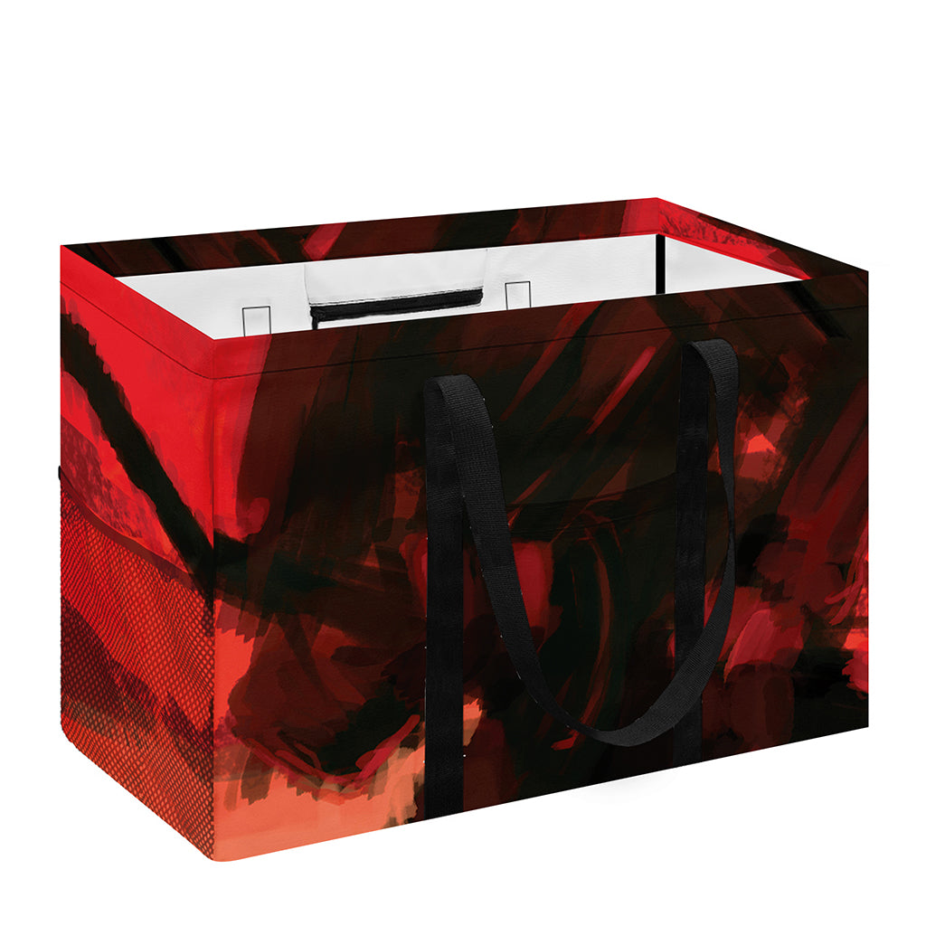 Red Sunset Samurai Print Utility Tote Bag