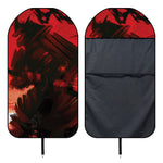 Red Sunset Samurai Print Waterproof Car Seat Cover