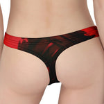 Red Sunset Samurai Print Women's Thong