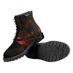 Red Sunset Samurai Print Work Boots