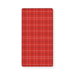 Red Tattersall Pattern Print Baby Crib Sheet