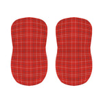 Red Tattersall Pattern Print Bar Stool Covers