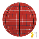 Red Tattersall Pattern Print Basketball
