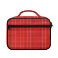 Red Tattersall Pattern Print Briefcase Bible Bag