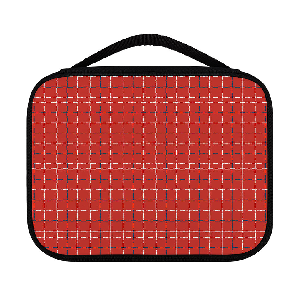 Red Tattersall Pattern Print Classic Bible Case