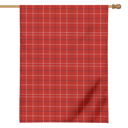 Red Tattersall Pattern Print House Flag
