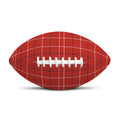 Red Tattersall Pattern Print Rugby Ball