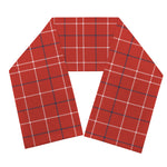 Red Tattersall Pattern Print Scarf