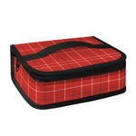 Red Tattersall Pattern Print Small Lunch Bag