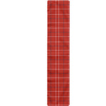 Red Tattersall Pattern Print Table Runner