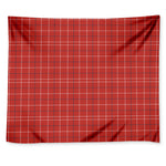 Red Tattersall Pattern Print Tapestry