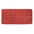 Red Tattersall Pattern Print Towel