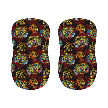 Red Tiger Tattoo Pattern Print Bar Stool Covers