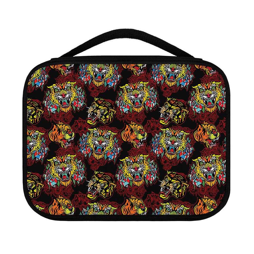 Red Tiger Tattoo Pattern Print Classic Bible Case
