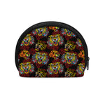 Red Tiger Tattoo Pattern Print Coin Purse