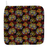 Red Tiger Tattoo Pattern Print Hand Towel