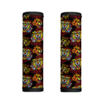 Red Tiger Tattoo Pattern Print Handle Covers