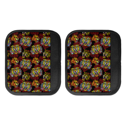 Red Tiger Tattoo Pattern Print Handle Covers