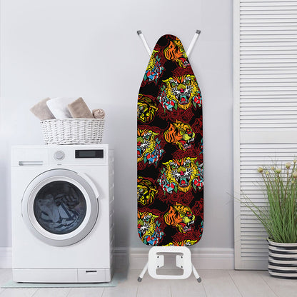 Red Tiger Tattoo Pattern Print Ironing Board Cover
