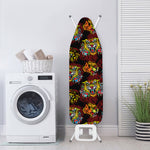 Red Tiger Tattoo Pattern Print Ironing Board Cover