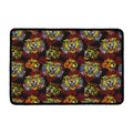 Red Tiger Tattoo Pattern Print Kitchen Mat