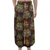 Red Tiger Tattoo Pattern Print Lantern Pants