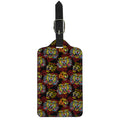 Red Tiger Tattoo Pattern Print Luggage Tag
