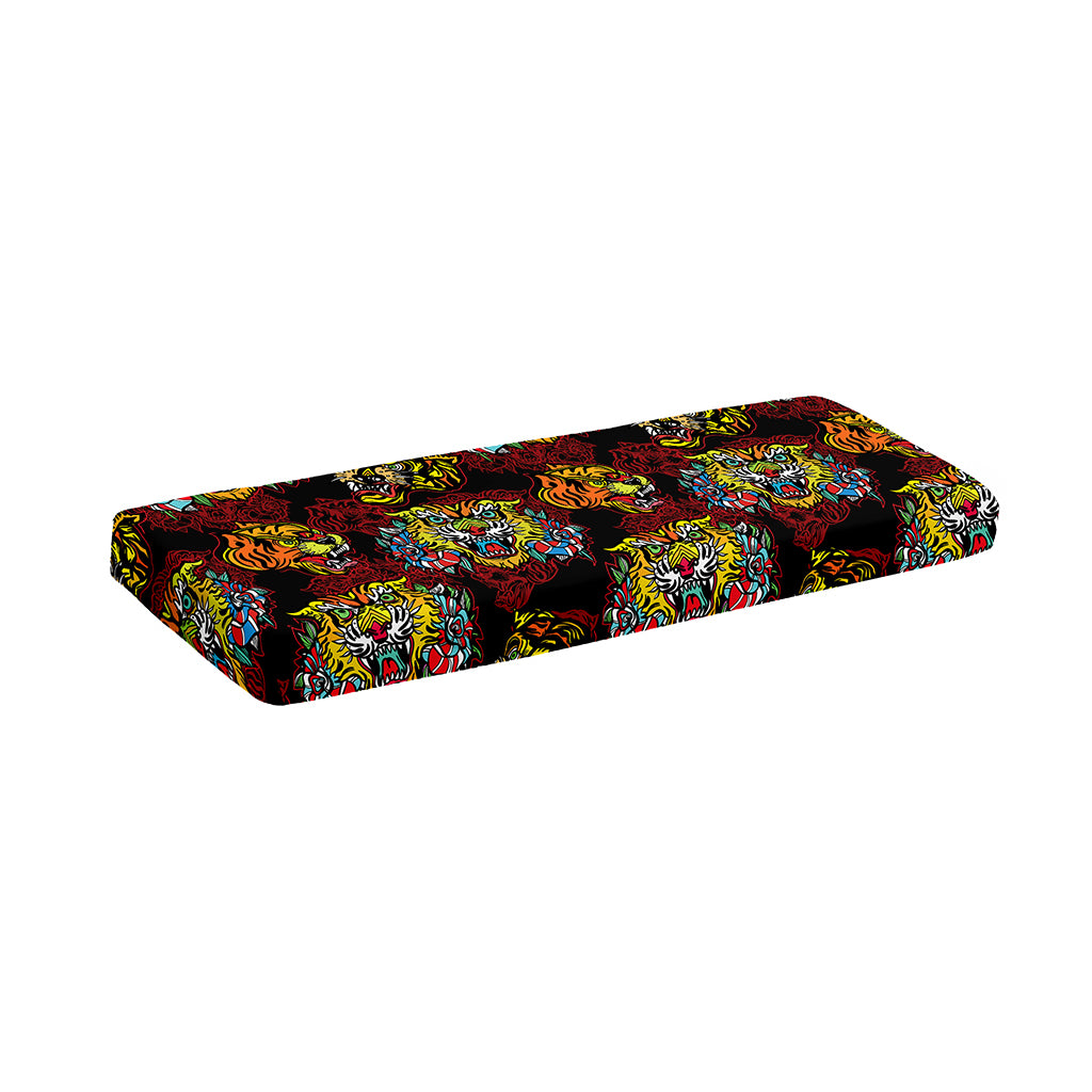 Red Tiger Tattoo Pattern Print Piano Keyboard Cover