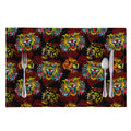 Red Tiger Tattoo Pattern Print Placemat