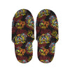 Red Tiger Tattoo Pattern Print Slippers