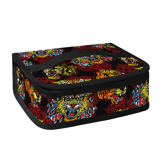 Red Tiger Tattoo Pattern Print Small Lunch Bag
