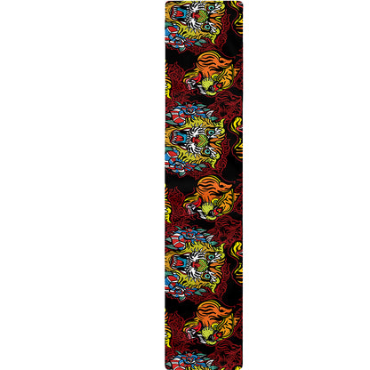 Red Tiger Tattoo Pattern Print Table Runner